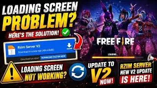 OLD FREE FIRE RZIM SERVER - V2 🤯 | LOADING SCREEN PROBLEM SOLUTION 💯
