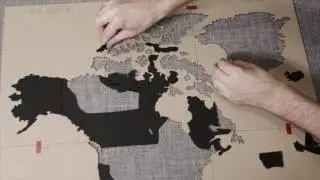 WORLD MAP WALL PUZZLE UNIQUE DESIGN HOME DECORATION BEST GIFT FOR TRAVELERS DISCOVERY AMAZON FBA