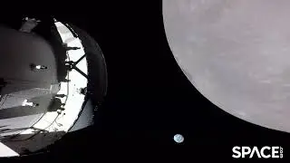 Artemis 1, moon and Earth in stunning view from space - Go full screen & chill!