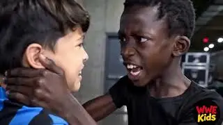 Fightingkids DVD: Kendrick scolds and humiliates Benjamin Barella backstage at WWE.