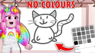 SPEEDDRAW But I Cant USE COLOURS !! - SpeedDraw (Roblox)