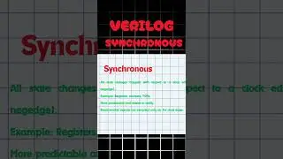 Synchronous in Verilog : part 1