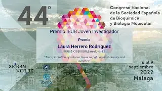 ENTREGA PREMIO IBUB LAURA HERRERO 44 CONGRESO SEBBM 2022