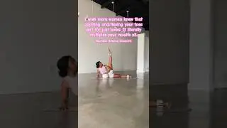 Pointing your toes… #trending #motivation #womenofyoutube #blackyogainstructor