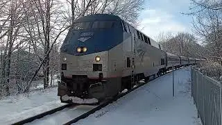 Amtrak 691 arriving at Freeport