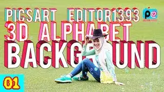 Edit Background Tulisan 3D di android | Tutorial Picsart