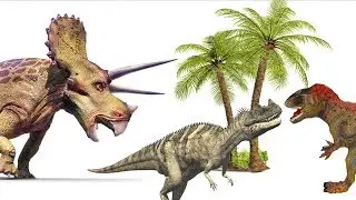 ТРУДНЫЙ ПУТЬ ДОМОЙ!!! Акрокантозавр и цератозавр против T-REXа и его компании. КОНЕЦ ИСТОРИИ