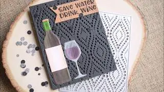 Using Vellum as Glass featuring Kat Scrappiness Wine Not