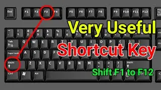 Shift F1 to Shift F12 | Keyboard Shortcut Key | F1 to F12 Functions Key | Excel Shortcuts F1 to F12