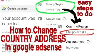 HOW TO CHANGE COUNTRY ADDRESS IN GOOGLE ADSENSE 2020 | HOW TO CANCEL GOOGLE ADSENSE ACCOUNT 2020