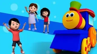 บ๊อบรถไฟ | เพลงอาหาร | เด็กเพลง | 3D Kids Cartoon | Preschool Song | Bob Train | Food Song