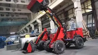 Homemade mini tractor mini loader. Do it yourself.