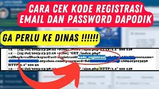 How to Find Your Dapodik Registration Code | Easy - Forgot Your Dapodik Password