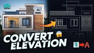 3ds Max Elevation to 2D AutoCAD Elevation | Easy Method | Hindi/Urdu