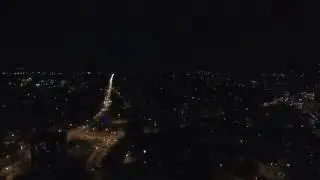 Аэросъемка в Щелково (ночной город)