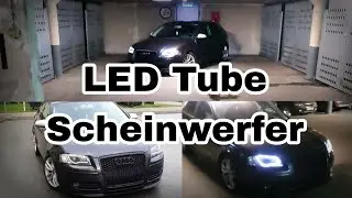 LED Tube Scheinwerfer Depo FK Automotive Review Angel Eyes | Audi A3 8P 3.2 quattro