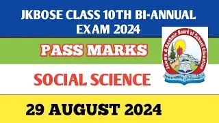 𝗝𝗞𝗕𝗢𝗦𝗘 𝗖𝗟𝗔𝗦𝗦 𝟭𝟬𝗧𝗛 𝗕𝗜-𝗔𝗡𝗡𝗨𝗔𝗟 𝗦𝗢𝗖𝗜𝗔𝗟 𝗦𝗖𝗜𝗘𝗡𝗖𝗘 𝗣𝗔𝗦𝗦 𝗠𝗔𝗥𝗞𝗦 𝟮𝟬𝟮𝟰
