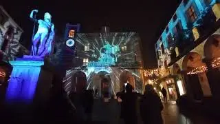 Moncalieri Piazza Vittorio Emanuele II . Luci di Natale
