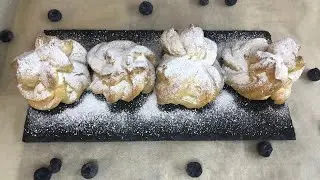 Вкуснейшие эклеры с заварным кремом! Профитроли