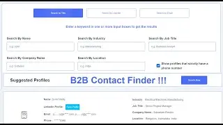 B2B Business contact finder  | LinkedIn Email Finder | LinkedIn Phone Finder | 2022-2023 💌📞
