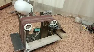 A DIY belt grinder without lathe work - it’s possible