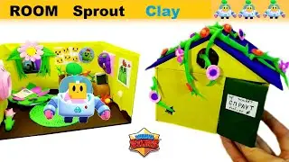 Miniature room brawler sprout, brawl stars room