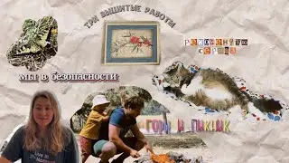Три вышитые работы | Обстрел Израиля | Горы и пикник