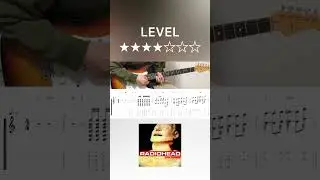 Radiohead - Just (guitar intro cover with tabs)