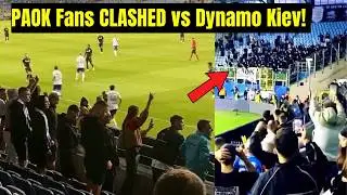PAOK Fans CLASHED With Dynamo Kiev During Europa League Qualifier at Lublin