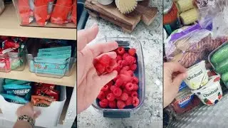 Catherine Benson cleaning,restocking,organising Tiktok compilations || ASMR Cleaning Tiktok Part 3