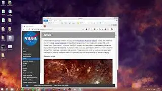 Daily Astronomy Picture as Desktop Wallpaper using Python
