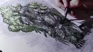 Forest Guardian Character Concept art sheet Part: 4/4 Time-lapse