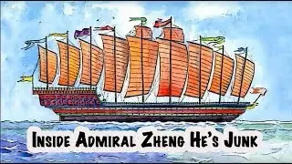 What did explorer Zheng He take on his junk?