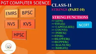 EMRS/BPSC-PGT COMPUTER SCIENCE||Full NCERT || Sakshi Puniani