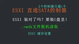 vSpherer入门⑥直通但只通一半！ESXI直通SATA控制器利弊与实战