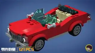 The Lego City Undercover "Tigerella" Sports Car 3d Stop Motion