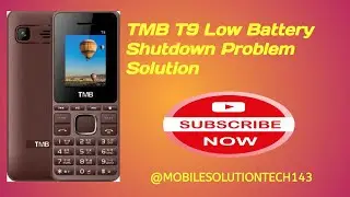 TMB T9 Low Battery Shutdown Problem Solution