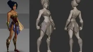 Zbrush Timelapse - Wonder woman