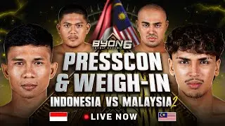 INDONESIA VS MALAYSIA II ! WEIGH IN & PRESS CONFERENCE BYON COMBAT SHOWBIZ VOL. 6!