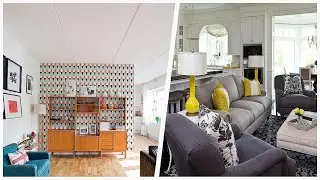 75 Living Space With White Walls And No Fireplace Design Ideas You'll Love 🔴