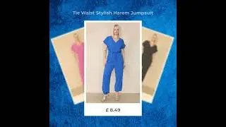 Buy Womens Tie Waist Stylish Harem Jumpsuit