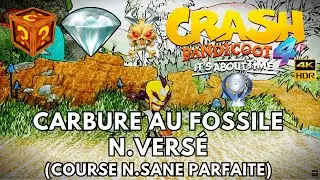 Crash Bandicoot 4 100% - Partie 68 : Carbure au Fossile Nversé (Relique N.Sane) Gemme Cachée