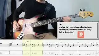 American Authors - Best Day Of My Life BASS COVER + PLAY ALONG TAB + SCORE PDF
