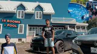 Holiday Home Tour in Canada and Night Pool Party with Friends 🇨🇦