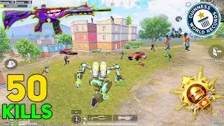 50 KILLS 🤯 AMAZING FULL RUSH GAMEPLAY WITH BEST LOOT 🔥 in NEW MECHA FUSION MODE - PUBG MOBILE BGMI