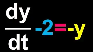 dy/dt-2= -y, solve differential equation