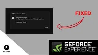 Something went wrong try rebooting your PC and then launch GeForce Experience