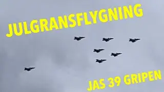 JAS 39 Gripen Julgransflygning, Ängelholm 2022, Swedish Air Force Christmas Fly-past