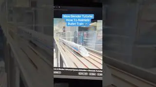 How to create bullet train animation in blender with free assets