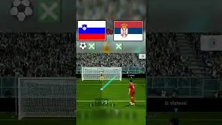 Serbia vs Slovenia match 🔥 #football  #UEFA 2024 #Shorts